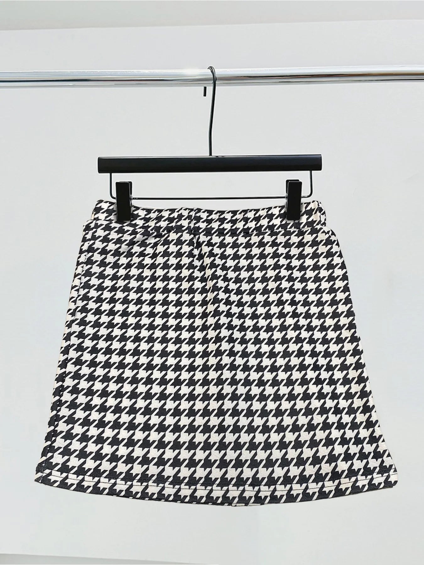 Eleganter Halbrock mit elastischer Taille – Qianniao-Stil Minirock